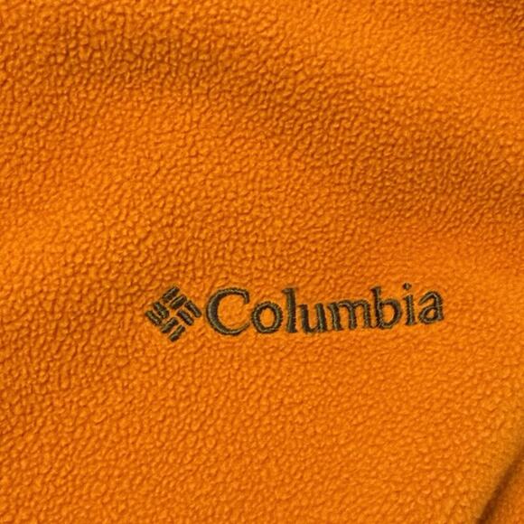 Columbia Pullover 1/2 Zip Orange & Gray Casual Fleece Men's Size XL - Picture 5 of 8